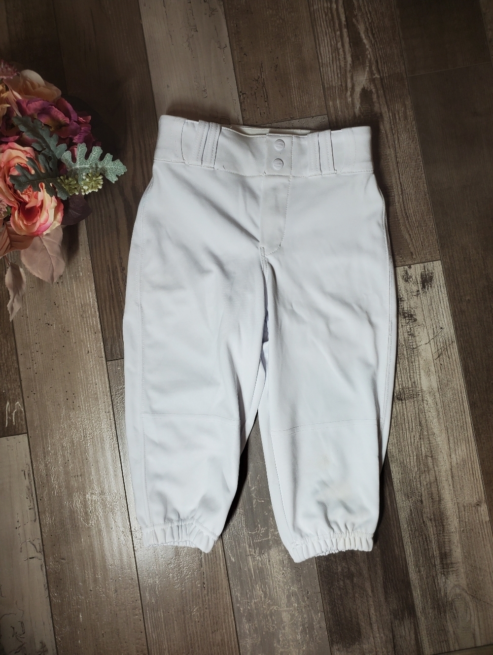 Champro Triple Crown Knicker Youth Baseball Pants White Size Medium